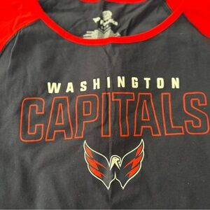 Fanatics Navy Tee with Red Trim